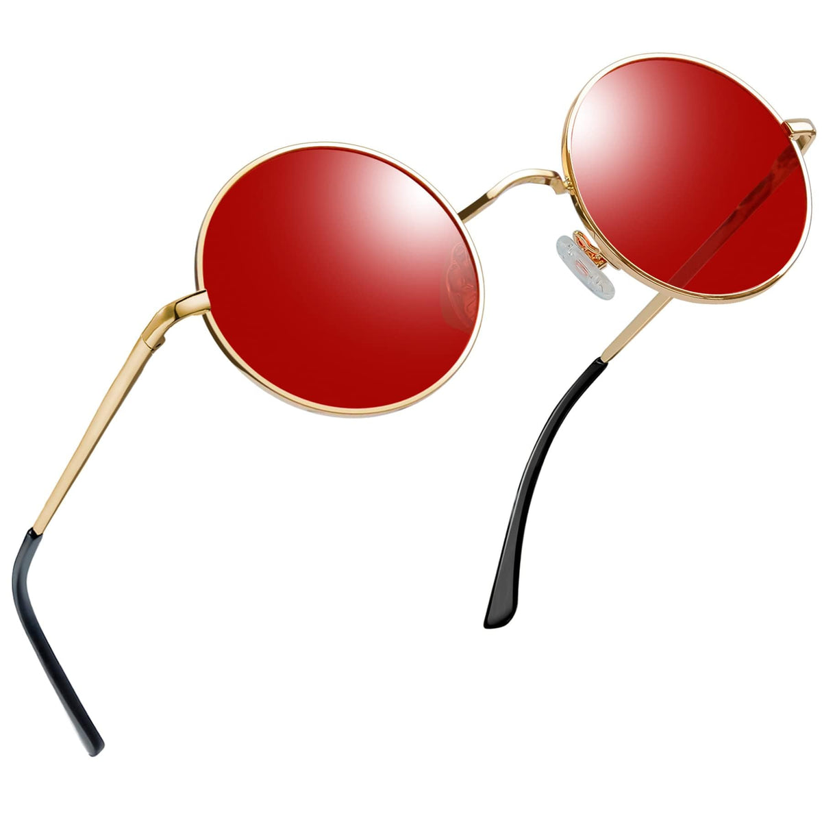 Joopin Round Polarized Sunglasses for Men Women, UV Protection Sun Glasses Small Circle Hippie Lennon Shades Sunglasses
