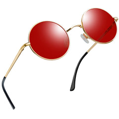 Joopin Round Polarized Sunglasses for Men Women, UV Protection Sun Glasses Small Circle Hippie Lennon Shades Sunglasses