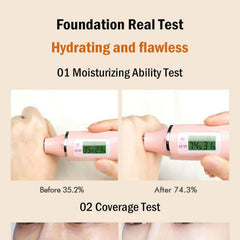 Hydrating Waterproof And Light Long Lasting Foundation,Concealer Foundation Cream,Light Fog Makeup Holding Liquid Foundation,Makeup Concealer for All Skin Types (Natural)