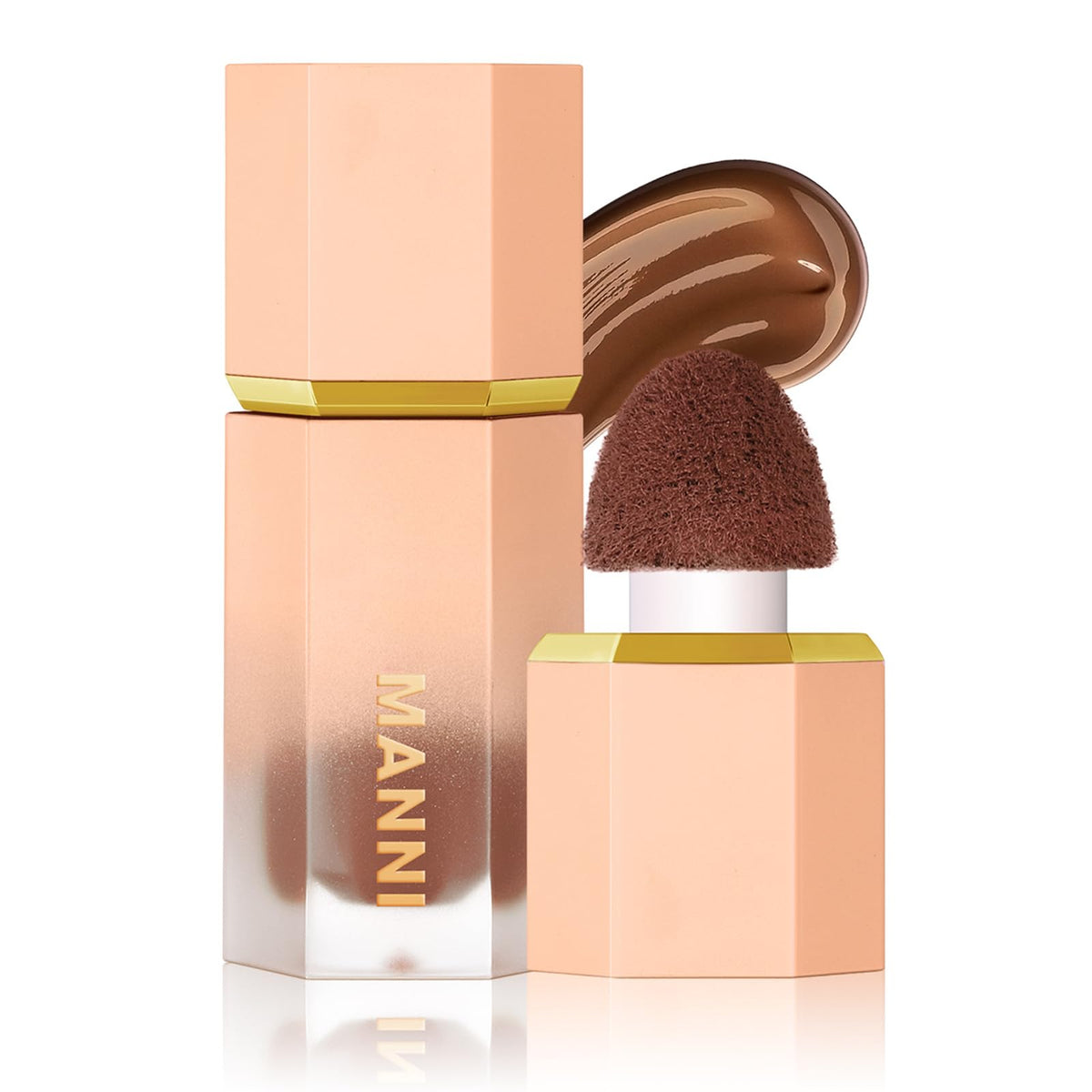 Bronzer Contour Stick - Cream Bronzer Contour Wand- Liquid Bronzer With Cushion Applicator - Smooth Natural Matte Finish Contour Wand - Bronzer Beauty Products Natural Makeup Effect (Sunset Bronze)