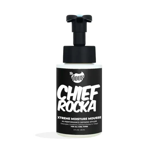 The Doux Chief Rocka Xtreme Moisture Mousse – Styling Foam for Wavy Hair, Coily Hair & Natural Hair Products, 8oz