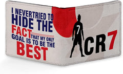 ShopMantra Cristiano Ronaldo CR7 Printed Pu Leather Wallet for Men's/Boy's (Red)