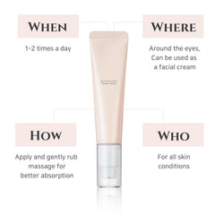 Beauty Eye Serum, Daily Eye Serum with Retinal Niacinamide Correction, Under-eye Firming Serum for Puffy Eye Bags Fine Lines Dark Circles Wrinkles, Anti Aging Eye Skin Care 30ml, 1 fl.oz (Pink)