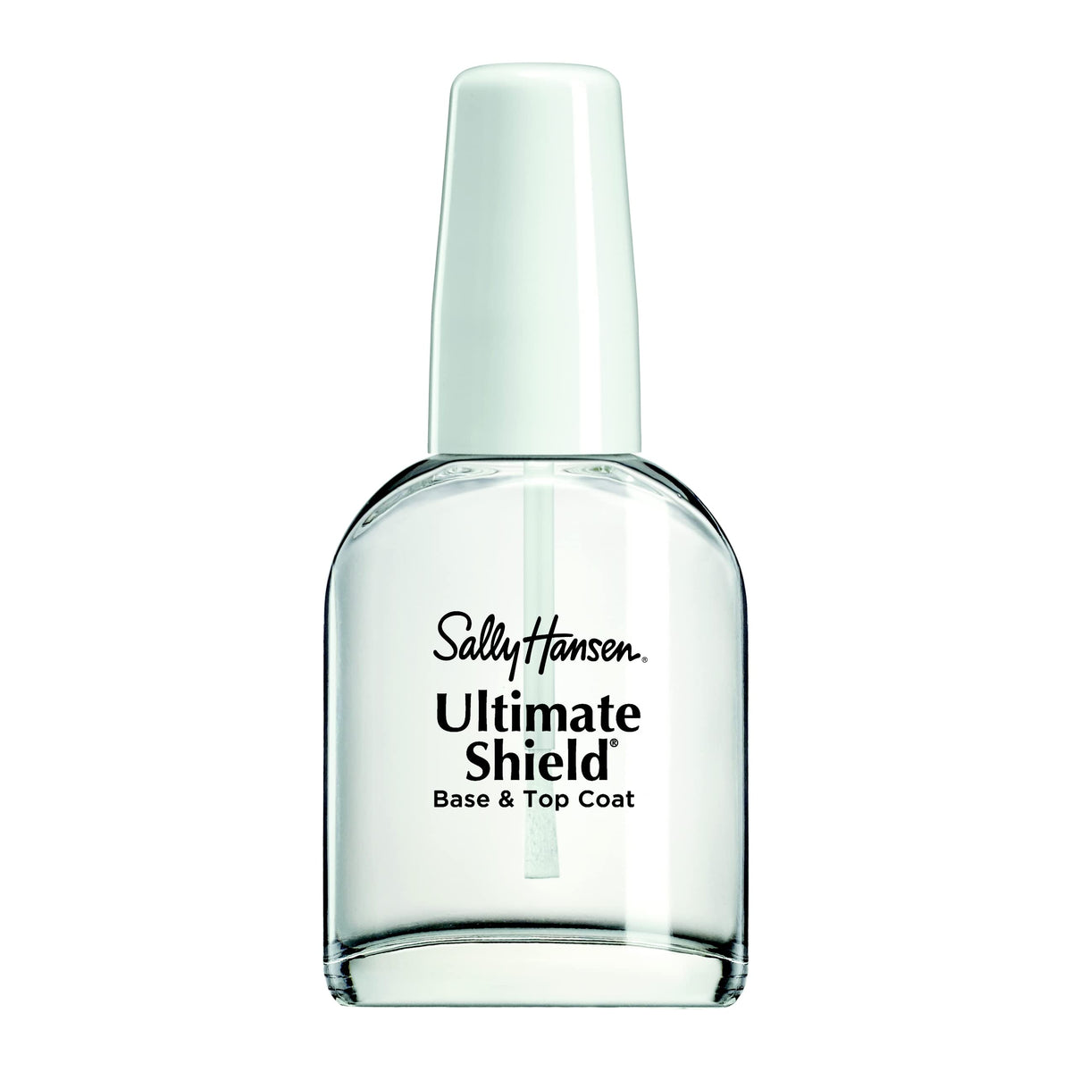 Sally Hansen Ultimate Shield Base & Top Coat™, Shatterproof, Gel Base Coat, Top Coat Nail Polish, Micro-Polymer Formula, Protects Brittle Nails From Chipping, Peeling, and Fading, 13ml