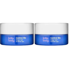 Lottabody Control Me Edge Gel with Coconut & Shea Oils For All Hair Types, Black, 2.25 Ounce Pack of 2