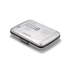 Aluminium Smart Case V2 Wallet - Metal Clasp - RFID Blocking Card Holder - Holds up to 10 Cards and Banknotes - Laser Engraved Space Case