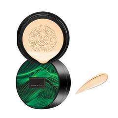 Air Cushion CC Cream Mushroom Head Foundation, CC Cream Foundation, Mushroom Head Air Cushion CC Cream, Bright Makeup Base Long Lasting with Mushroom Makeup Sponge (Ivory)