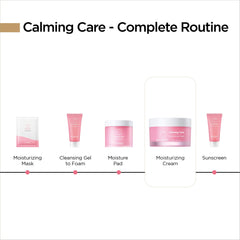 BANOBAGI Calming Care Moisturizing Cream (50ml) | Premium Korean Face & Skin Moisturizer | 24-Hour Hydration with 10 Types of Hyaluronic Acid | Soothing & Nourishing for All Skin Types