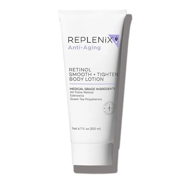 Replenix Retinol Smooth + Tighten Body Lotion, Medical-Grade Anti-Aging Brightening Body Cream for Cellulite & Sagging Skin (6.7 fl. oz)