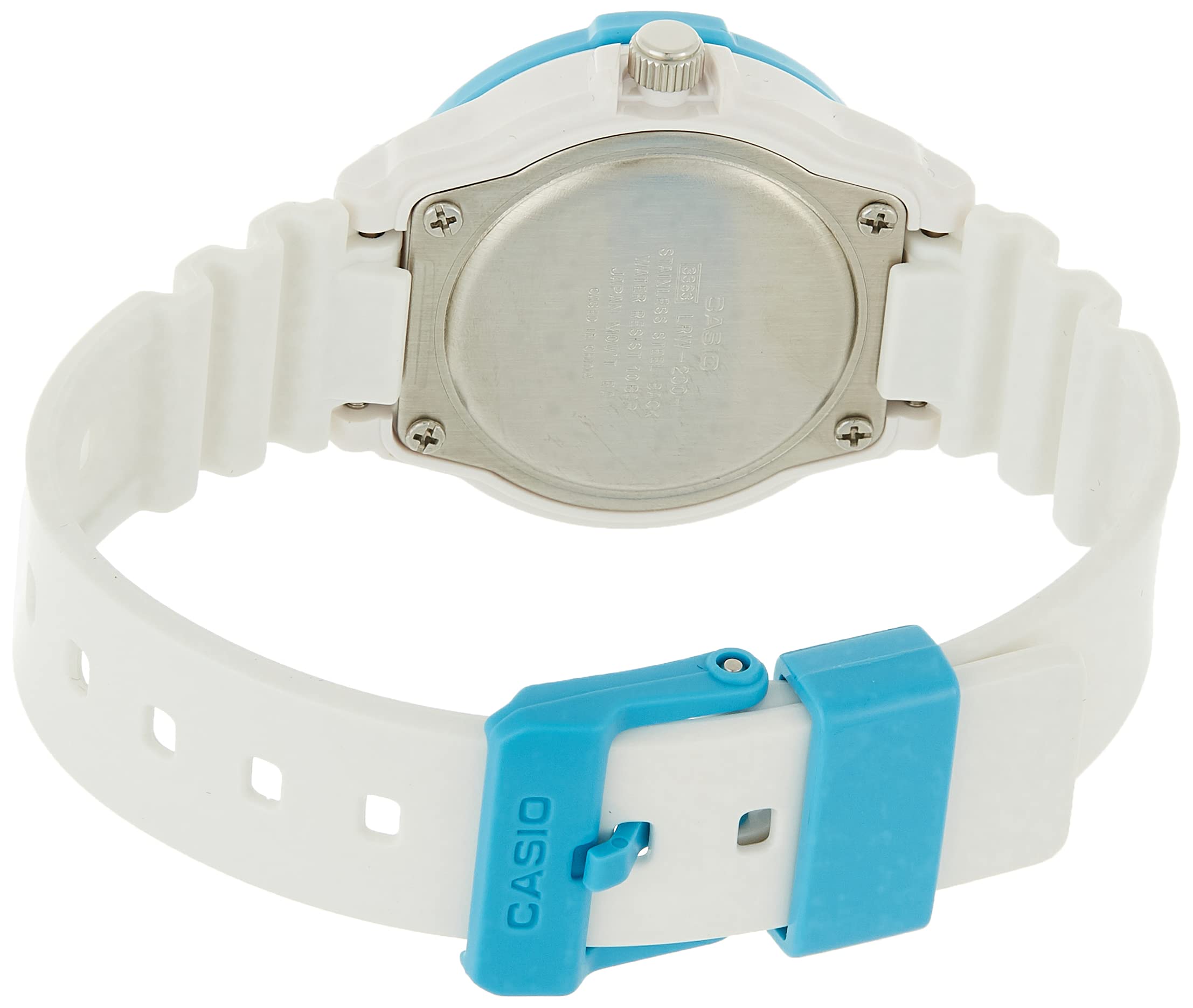 Casio Womens Quartz Watch, Analog Display and Resin Strap Turquoise