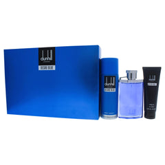 Alfred Dunhill Desire Blue - 3Pc Gift Set 3.4oz Edt Spray, 3oz Shower Gel, 6.oz Body Spray3 Stück