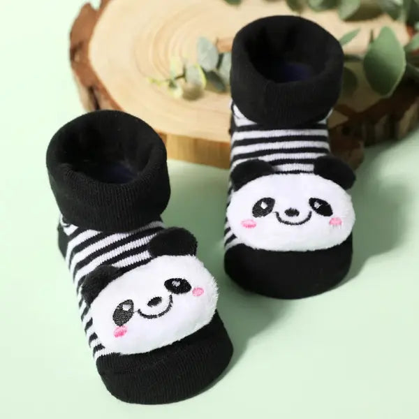 PATPAT Baby Cartoon Animal Fruit Three-dimensional Socks black