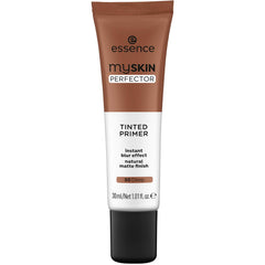essence | My Skin Perfector Tinted Primer | Instant Blur Effect & Natural Matte Finish | Vegan, Paraben Free, Oil Free | Cruelty Free | (50 | Deep)