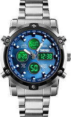 SKMEI Mens Wrist Watch, Waterproof Multi LED Business Watches for Men