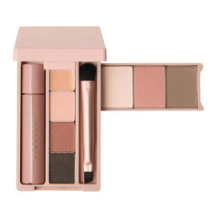 JUDYDOLL Portable Makeup Palette - All-in-One Face Makeup Kit, Contour & Highlighter for Warm & Cool Skin Tones, Travel-Friendly Cosmetic Palette - 05 Sleepless Box with Liquid Lipstick