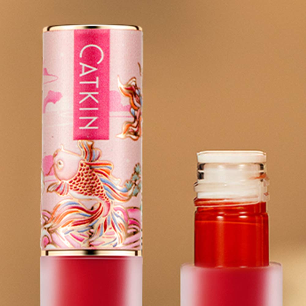 CATKIN Liquid Lipstick Lip Gloss Lightness Pretty Semimatte Waterproof Long Lasting Satin Nourish Moisturizing Smooth Soft (C12)