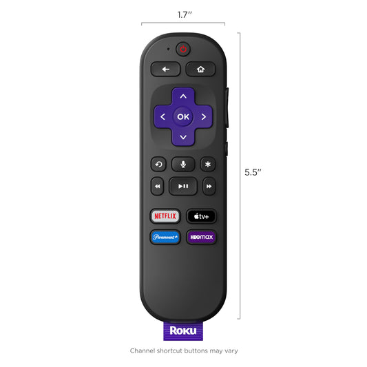 Roku Voice Remote (Official) for Roku Players, Roku Audio, and Roku TV