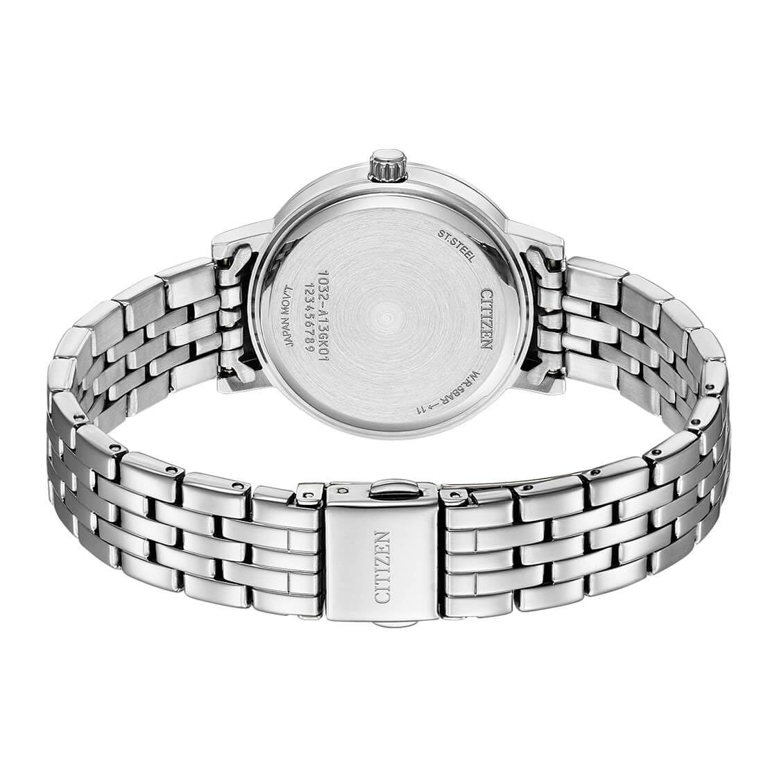 Citizen Quartz Crystal Silver Dial Ladies Watch EL3100-55A