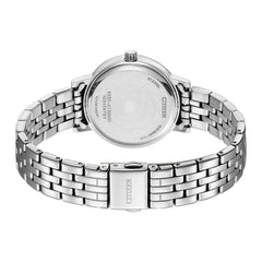 Citizen Quartz Crystal Silver Dial Ladies Watch EL3100-55A