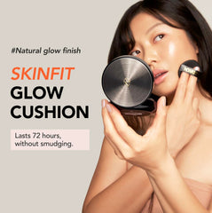 NOWATER Prestige Skinfit Glow Cover Cushion | Glow Cushion Foundation | Glass skin, Long-Lasting, Lightweight | Flawless Coverage | Korean Cushion Foundation (0.52 fl.oz) (Natural Beige, 0.52 fl.oz)