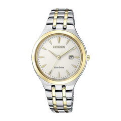 Citizen Women's Analogue Solar Powered Watch with Stainless Steel Strap EW2494-89B, Multicolour, One Size, Bracelet