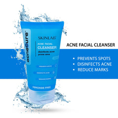 SKINLAB Acnecure Anti-Acne Face Cleanser | Disinfects Acne Prone Skin | With Salicylic Acid and Tea Tree Oil | 100ml