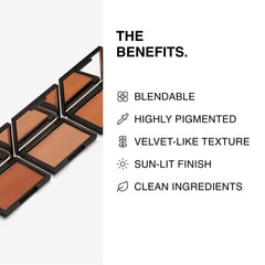 Phase Zero Makeup Powder Bronzer -"Hidden Agenda" - 4g / 0.141oz - Silky, Long Lasting pressed powder Bronzer. Perfect for Contouring, Sculpting, and defining Face Shape