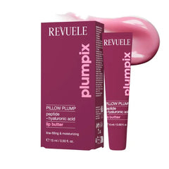 REVUELE Pillow Plump Lip Butter, 0.50 fl.oz – Hydrating & Plumping Lip Balm with Hyaluronic Acid & Peptide – Soft, Glossy, Fuller-Looking Lips for Dry Lips