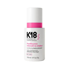 K18 HeatBounce Conditioning Heat Protectant Spray, Lightweight Leave-In Conditioner + 450℉ (232°C) Heat Protection, Soften, Smooth + Detangle All Hair Types, 4 Fl Oz Liq