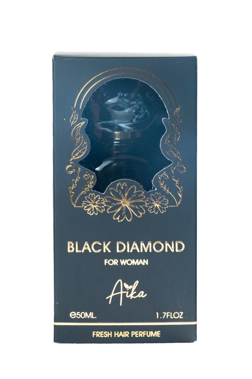 Aika Black Diamond Elegance: 50ml Luxurious Women's Hair Fragrance for Timeless Allure