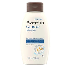 Aveeno Skin Relief Body Wash, Fragrance-Free with Triple Oat Formula, Gentle Daily Cleanser for Sensitive Skin Leaves Itchy, Dry Skin Feeling Soothed & Moisturized, Soap-Free