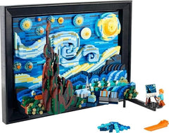 LEGO 21333 Ideas Vincent van Gogh - The Starry Night, Unique 3D Wall Art Home Décor Piece with Artist Minifigure, Creative Crafts Set for Adults