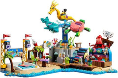 LEGO 41737 Friends Beach Amusement Park, Fun Fair Advanced Building Set with Technic Elements, Toys for 12 Plus year old Kids and Teenagers with Dolphin, Turtle, Seahorse Merry-Go-Round & Wave Machine