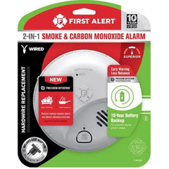 First Alert 10 Year Back Up Hard-Wired w/Battery Back-Up Ionization Smoke and Carbon Monoxide Detector