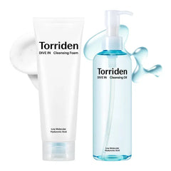 Torriden DIVE IN Cleansing Foam Face Wash 150ml (5.07 fl.oz.) + DIVE IN Cleansing Oil 200ml (6.76 fl.oz.)