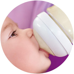 Philips Avent Natural Baby Bottle Fast Flow, 6M+, Flow 4, SCF654/43, (Pack of 4)