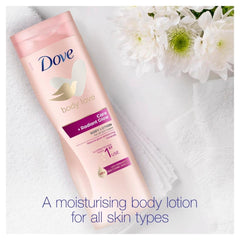 Dove Body Love Care Lotion, for glowing and radiant skin, Care + Radiant Glow, with Ceramide Restoring Serum and natural glow enhancing minerals, 427822, 446.0 grams, 400.0 milliliters, 1.0 count, 1