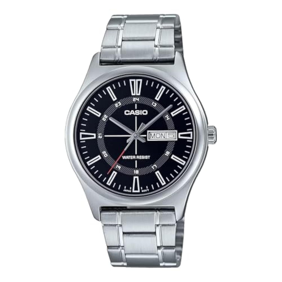 Casio Men's Watch - MTP-V006D-1CUDF Black Dial - Silver / Black