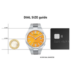 Citizen Herren Analog Automatic Uhr mit Edelstahl ArmbandTsuyosa
