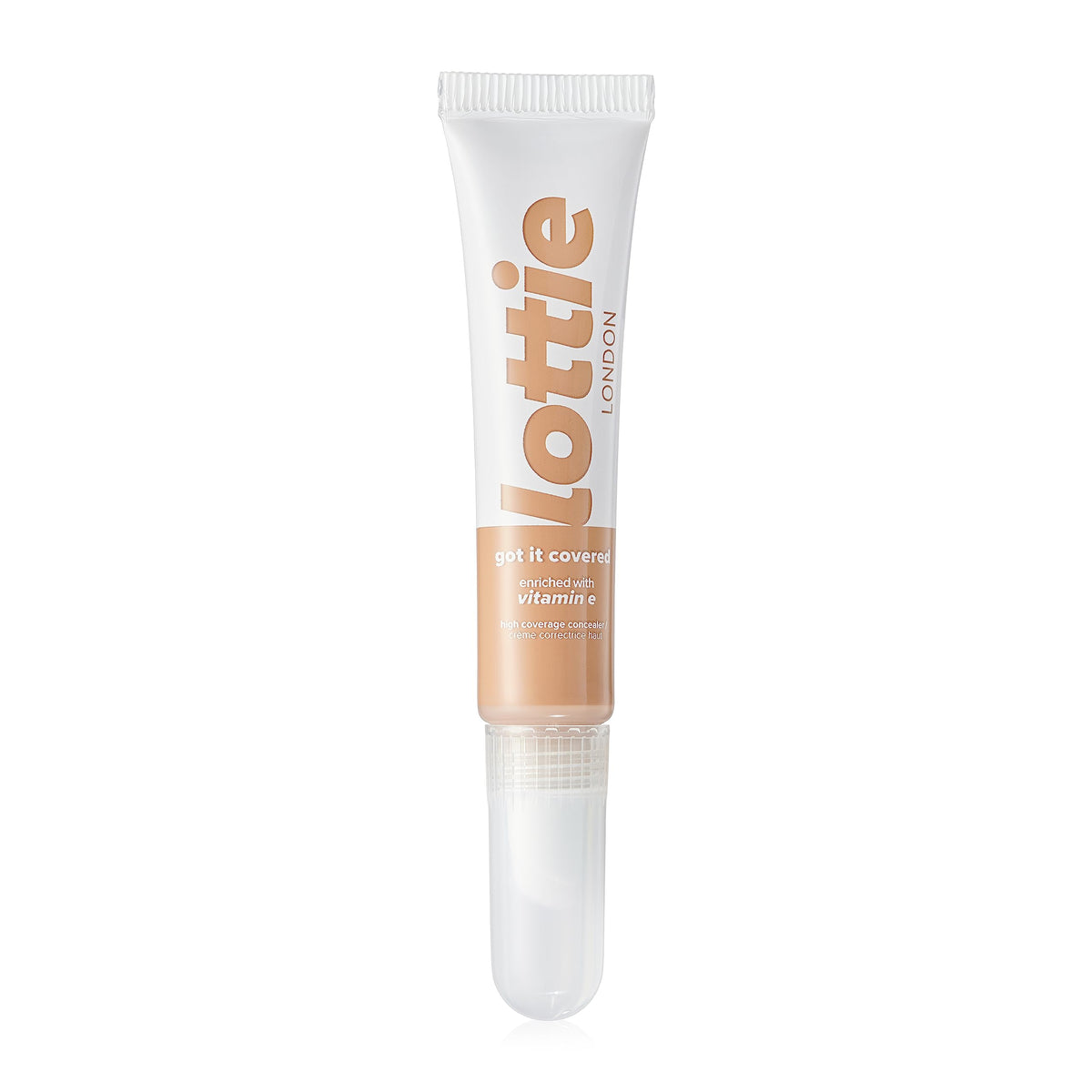 Lottie LONDON Got It Covered - Dolce - Vegan Concealer with built-in Sponge Applicator - Cover Imperfections & Blemishes without caking or creasing - 8ml