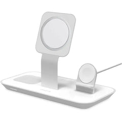 Mophie 3-in-1 Wireless Charging Dock Valet for Apple iPhone, AirPods & Apple Watch, Rapid Charger, Wireless Charger Stand for Mag-Safe Charging