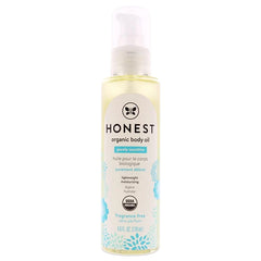 The Honest Company Organic Body Oil Moisturizer for Baby & Family | Lightweight, Hypoallergenic, Fragrance-Free | Plant-Based Hydration with Avocado, Coconut & Jojoba Oils | Gentle Nourishing Skin Care
