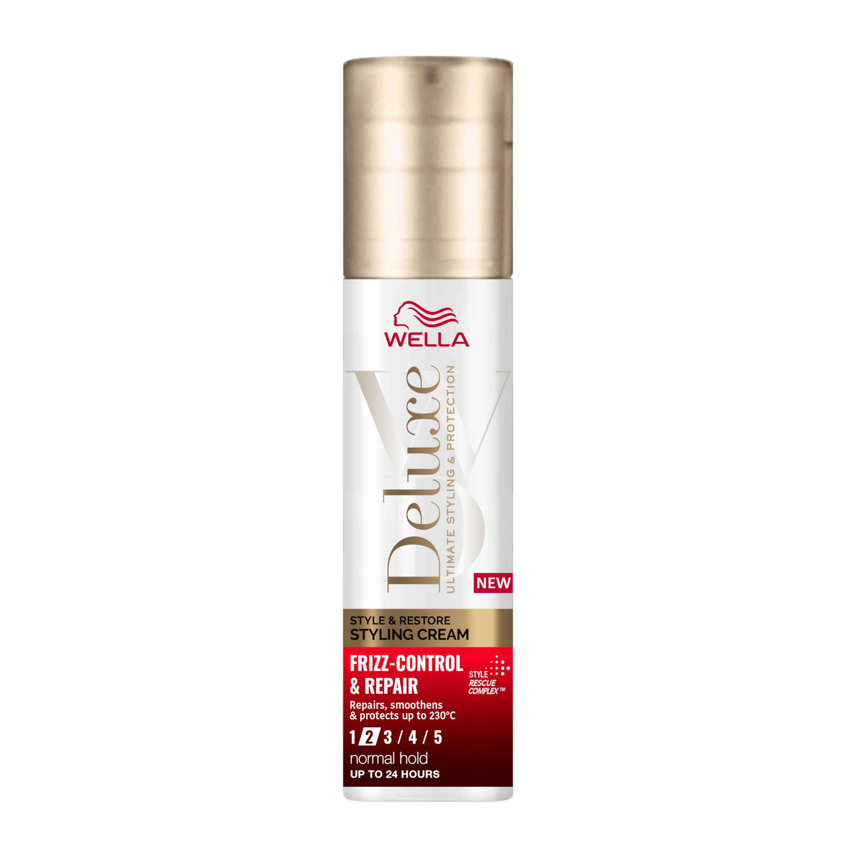 Wella Deluxe Frizz Control & Repair Styling Cream - Treats, Smoothes & Protects Hair up to 230°C - 100ml