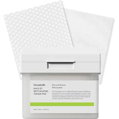 Genabelle Kale 82 Toner Pad - 60 Jumbo Sheets, AHA PHA Dead Skin Care Daily Hydrating Toner Pad exfoliating
