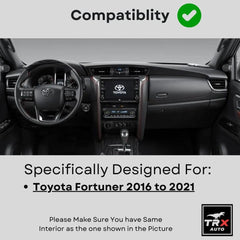 TRX AUTO Phone Holder Mount With Gravity Phone Holder For Toyota Fortuner 2016 To 2021 | Toyota Fortuner Accessories | Toyota Fortuner Mobile Phone Holder