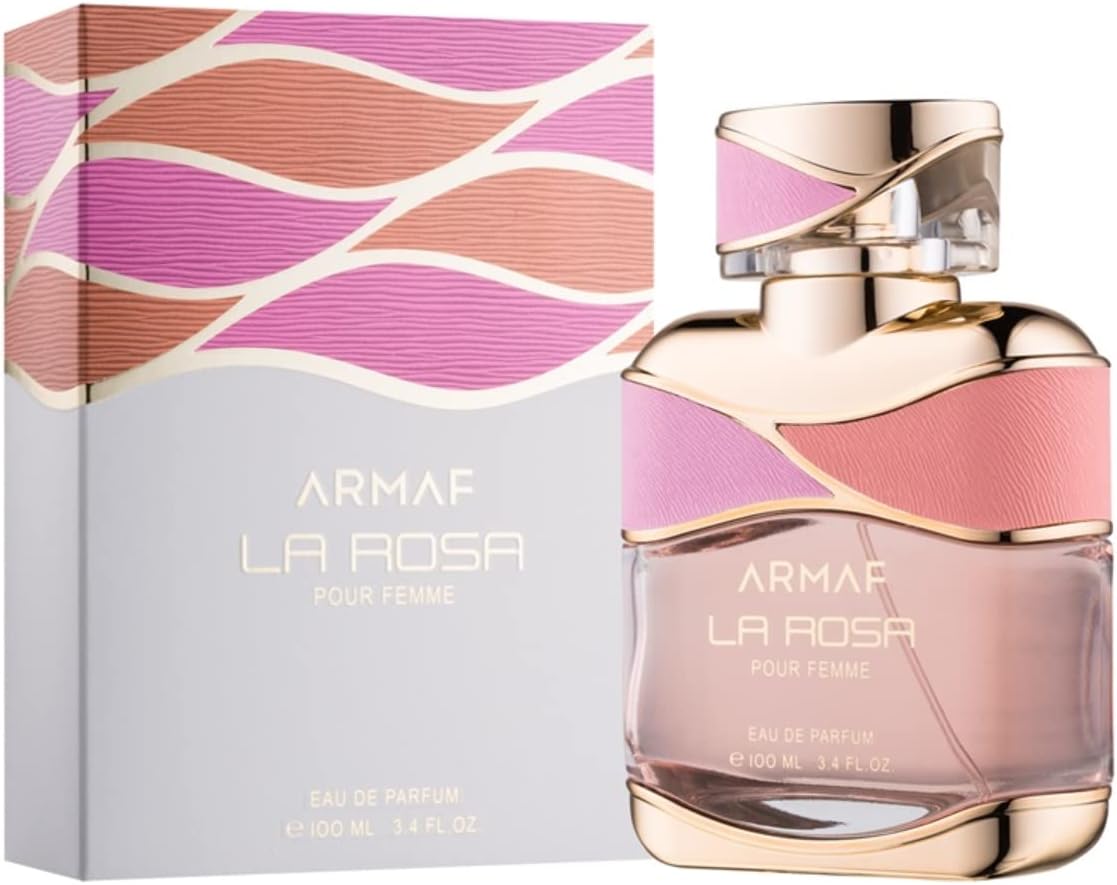 Armaf La Rosa Pour Femme Eau De Parfum 100ML For Her, Floral Fragrance, Perfume For Women, La Via