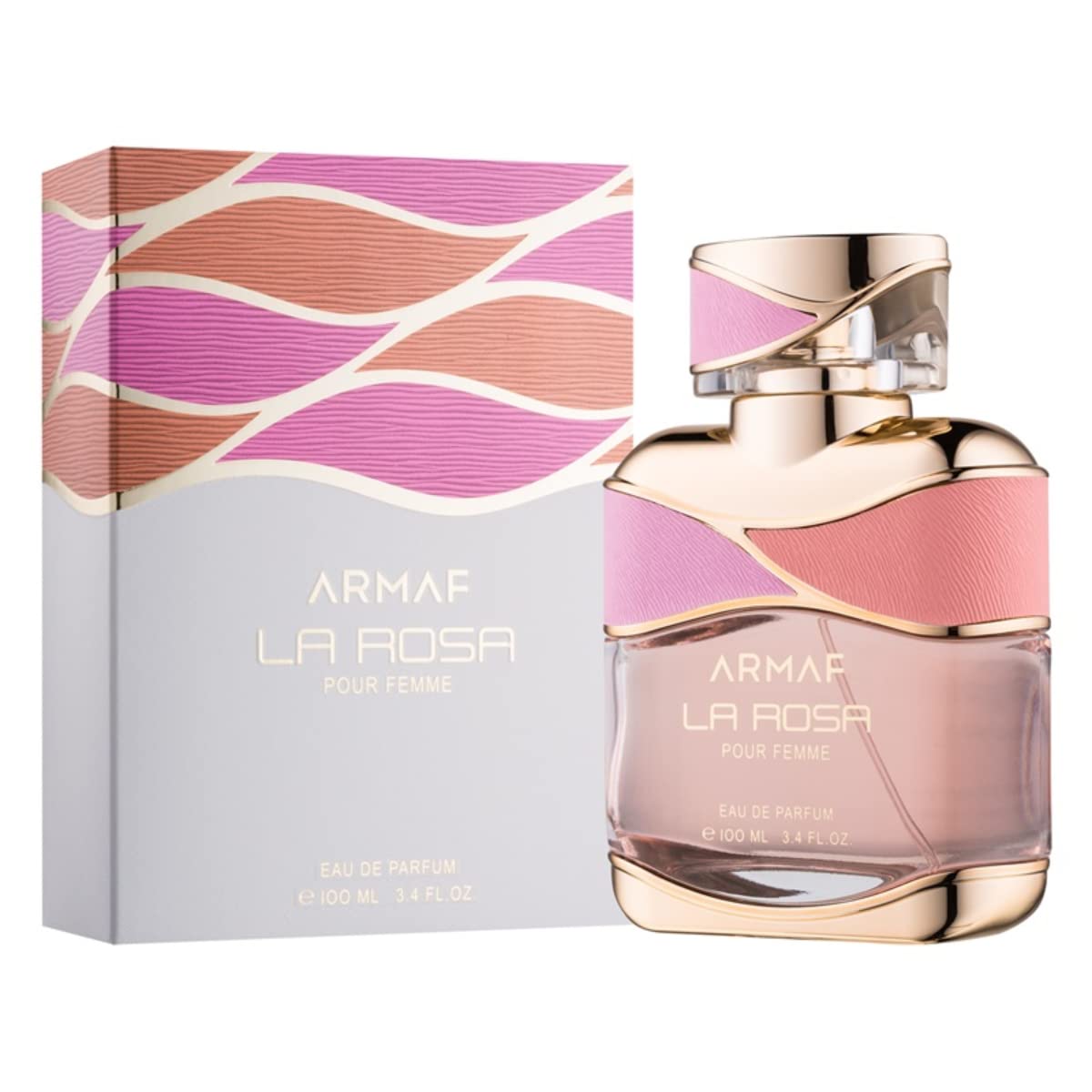 Armaf La Rosa Pour Femme Eau De Parfum 100ML For Her, Floral Fragrance, Perfume For Women, La Via