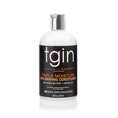 tgin Triple Moisture Replenishing Conditioner for Natural Hair – Conditioner for Women with Deep Hydration for Soft, Shiny, Manageable Curls – Easy Detangling, Frizz Control, Color Safe (13 oz)