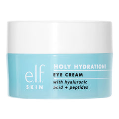e.l.f. Holy Hydration! Eye Cream | Infused with Hyaluronic Acid & Peptides | Minimizes Dark Circles | 0.53 Oz (15g)