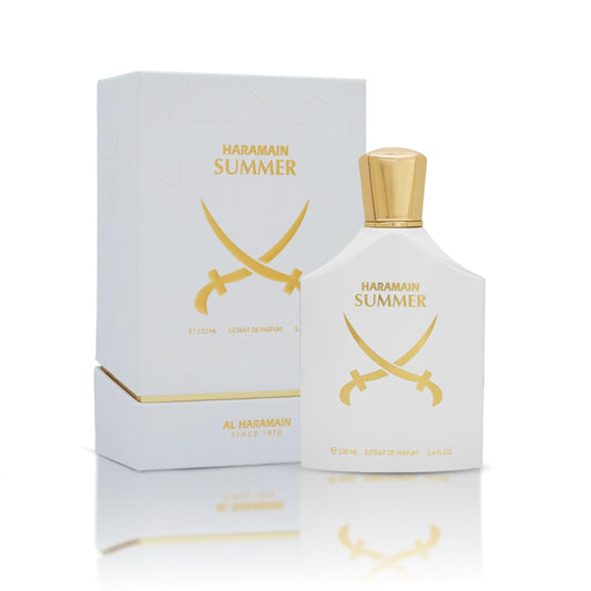 Al Haramain Summer Extrait de Parfum 100ml – Long Lasting Arabic Fragrances Luxury Fresh Unisex Perfume with Bergamot, Mandarin, Lemon, Green Tea, Musk & Sandalwood Notes
